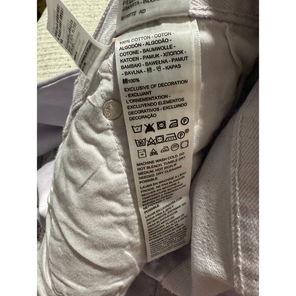NWT Levis 501 Crop Jeans Womens 29 x26 Light Lilac Purple Raw Hem Straight Leg - Picture 10 of 14